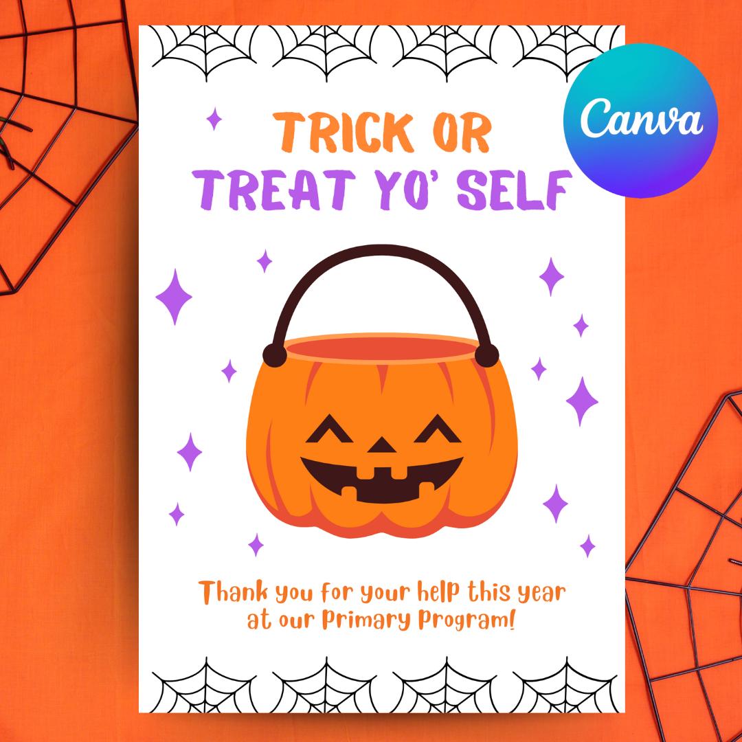 Halloween Thank You Note for Teacher, Kids or Friends - Etsy