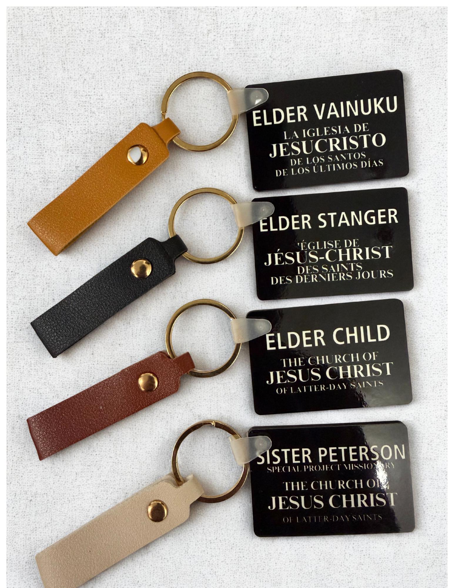 Mission Key Chain Personalized Double-sided Missionary Keychain – Custom LDS Mission Gift ...