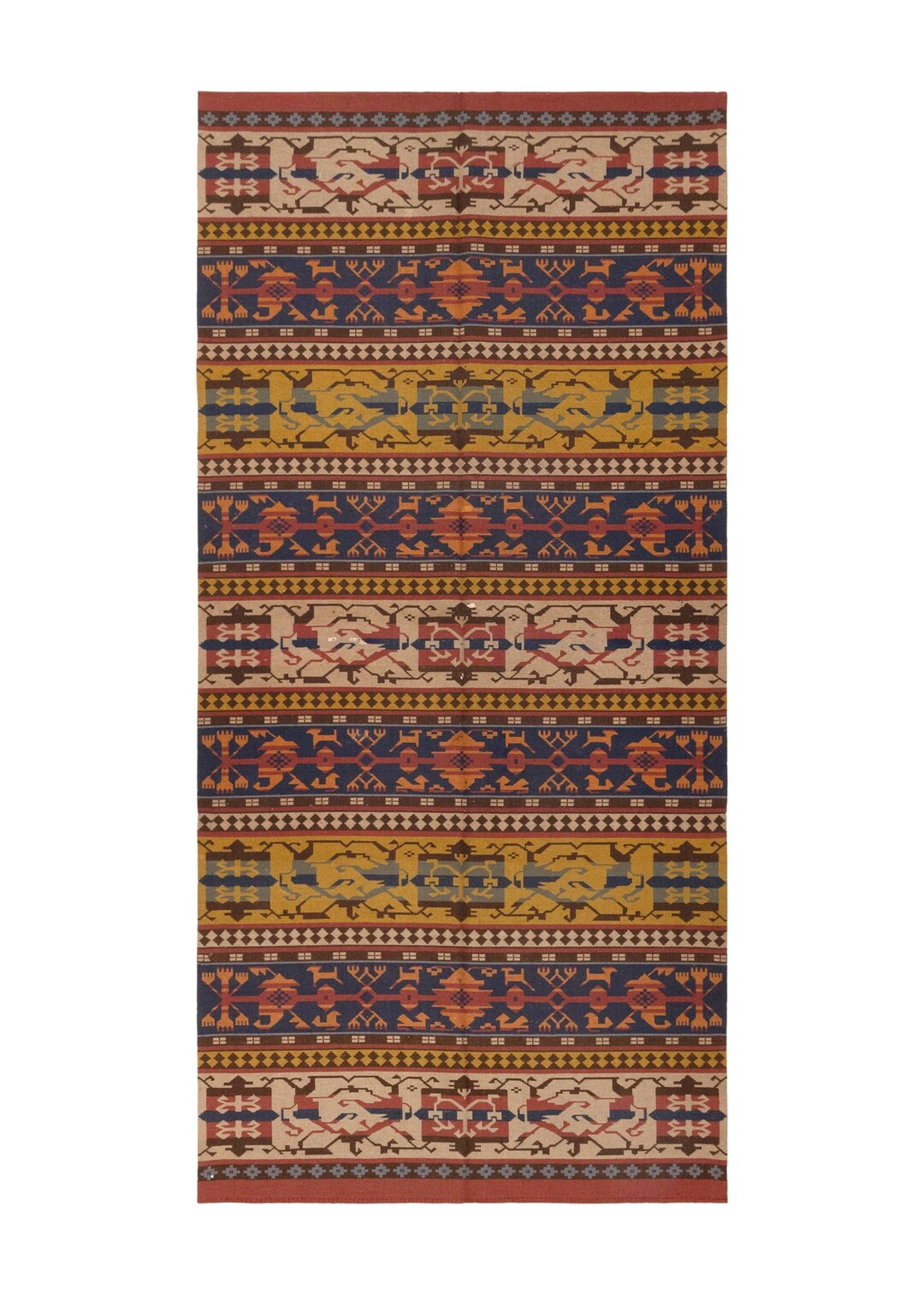 Antique Danish Wool Rug [4'9x10] - Etsy