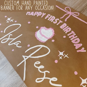 LOCAL: Hand Painted Custom Party Banner, Hand Painted Banner, Hand Painted Birthday Banner, Bachelorette Banner, Holiday Banners