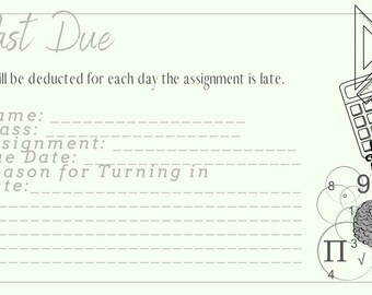 Past Due Assignment Tag