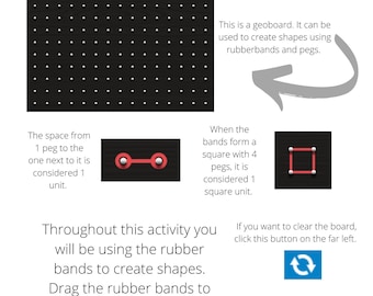 Area and Perimeter Geoboard Activity