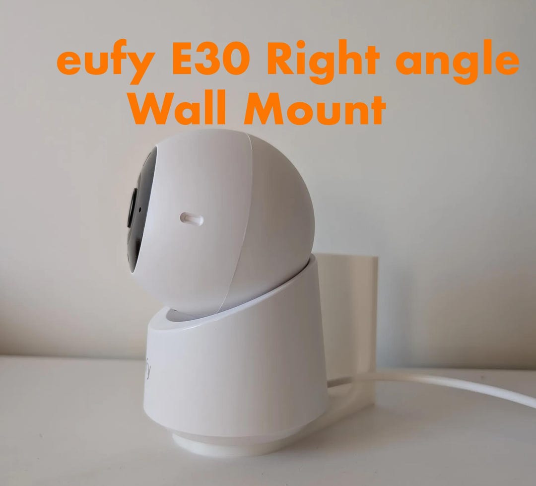 Eufy E30用壁掛け金具｜90度垂直視野角ブラケット、PETG製（取り付け