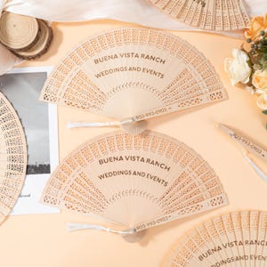 10 PCS Custom Wedding Hand Fans Bulk Wooden Fans for Guests Personalized Fan for Wedding Favors Wood Handheld Fan Bridal Shower Gifts