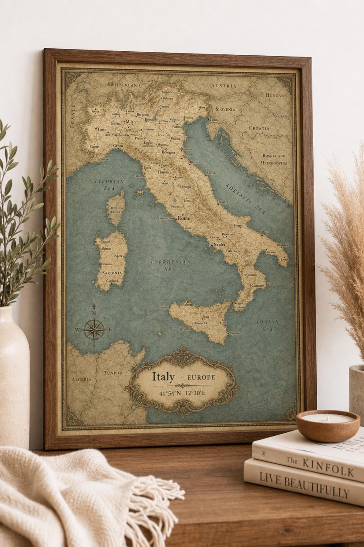 イタリア 立体地図 ディスプレイ　約100✕70　店舗装飾インテリア イタリアの国地図 - Etsy 日本