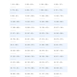Math Practice Workbook — 200 Addition & Subtraction Exercises with Answer Key (Printable PDF)