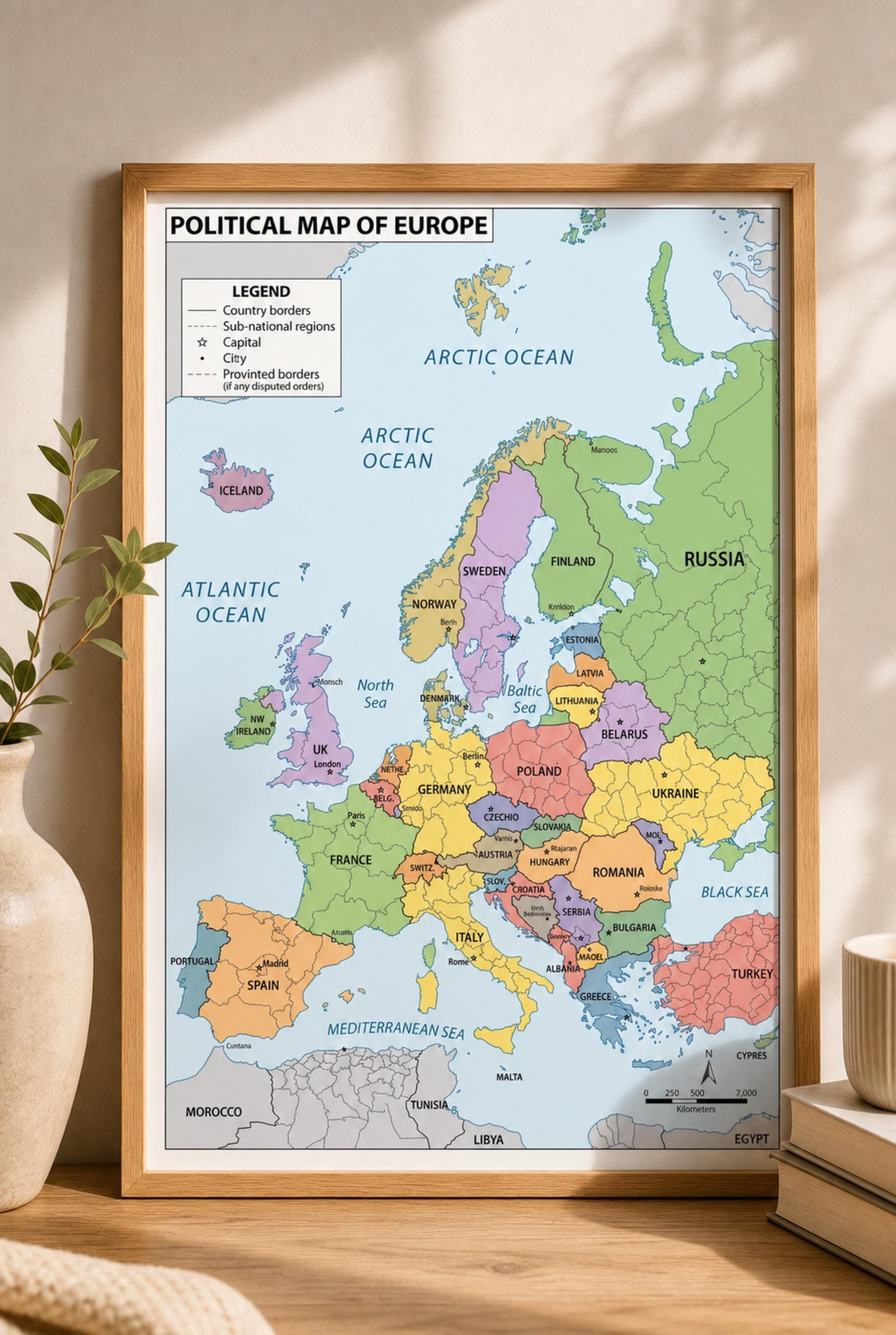 1980年ヨーロッパの地図、観光案内ガイド 80s map of europe - Etsy 日本