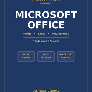 Paquete de Microsoft Office: Guía de Word, Excel y PowerPoint | De principiante a avanzado |