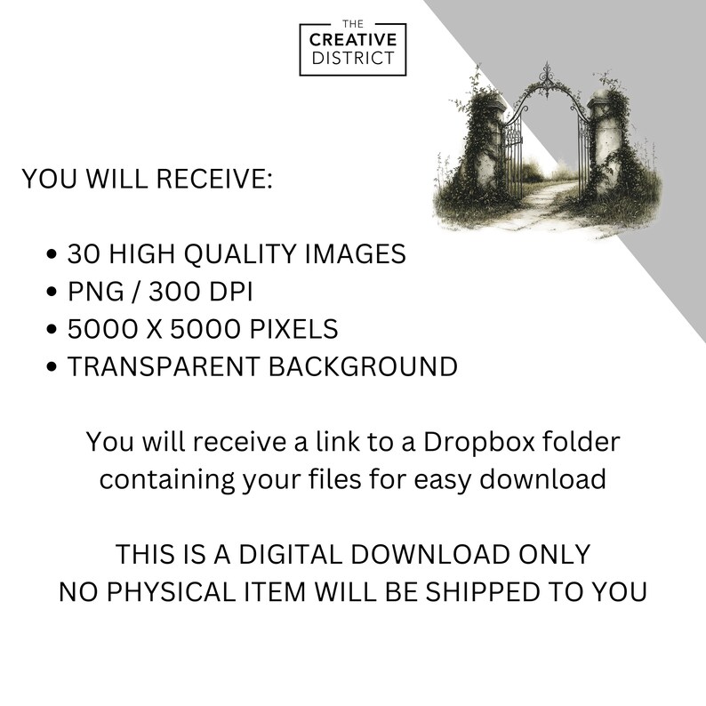 Gothic Spellbook Dark Clipart PNG – Pretty Grunge Antique Ledger Paper, Rose Gothic Bookish Graphics for Journals, Smashbooks, and Stickers image 6