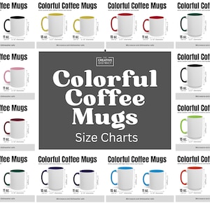 colorful mugs sizing chart color chart mockup bundle pod size printify mug guide 11 oz 15 oz colorful coffee mug