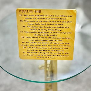Placa con versículos bíblicos impresa en 3D personalizable / Decoración con versículos del Salmo 145