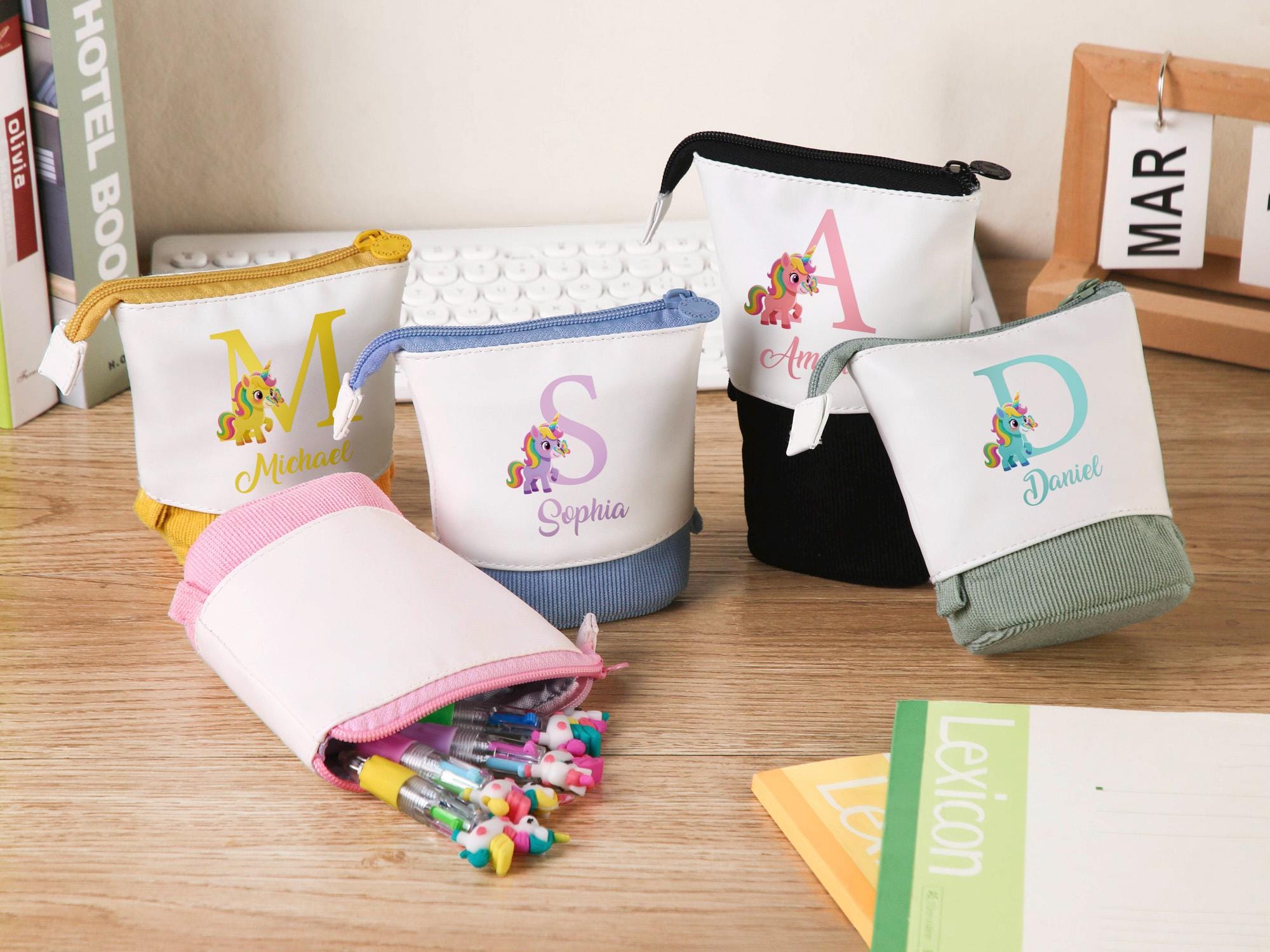 Binienty Federmäppchen Für Kinder – Schwarzes Pferd Design, 22x11x4,5 Cm, Polyester, Mit Reißverschluss, Für Schule & Büro