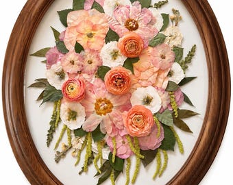 Wedding Bouquet Preservation | Wedding Flower Preservation | Bouquet Preservation | Pressed Flower Art  Keepsake **Deposit Only**