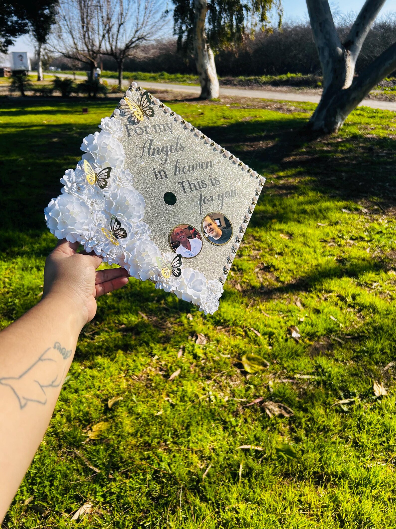 Memorial Graduation Cap Decoration Ideas Photo Frame Graduate Gift ...