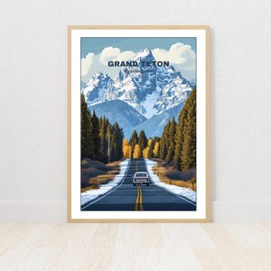Grand Teton National Park druckbare Poster, Reise Poster, Digitaldruck, Wandkunst, einzigartiges Geschenk, Home Decor, Sofort Download