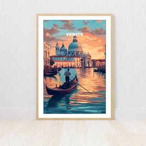 Venice Printable Poster, Travel Poster, Digital Print, Wall Art, Unique Gift