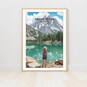 Grand Teton National Park druckbare Poster, Reise Poster, Digitaldruck, Wandkunst, einzigartiges Geschenk, Home Decor, Sofort Download