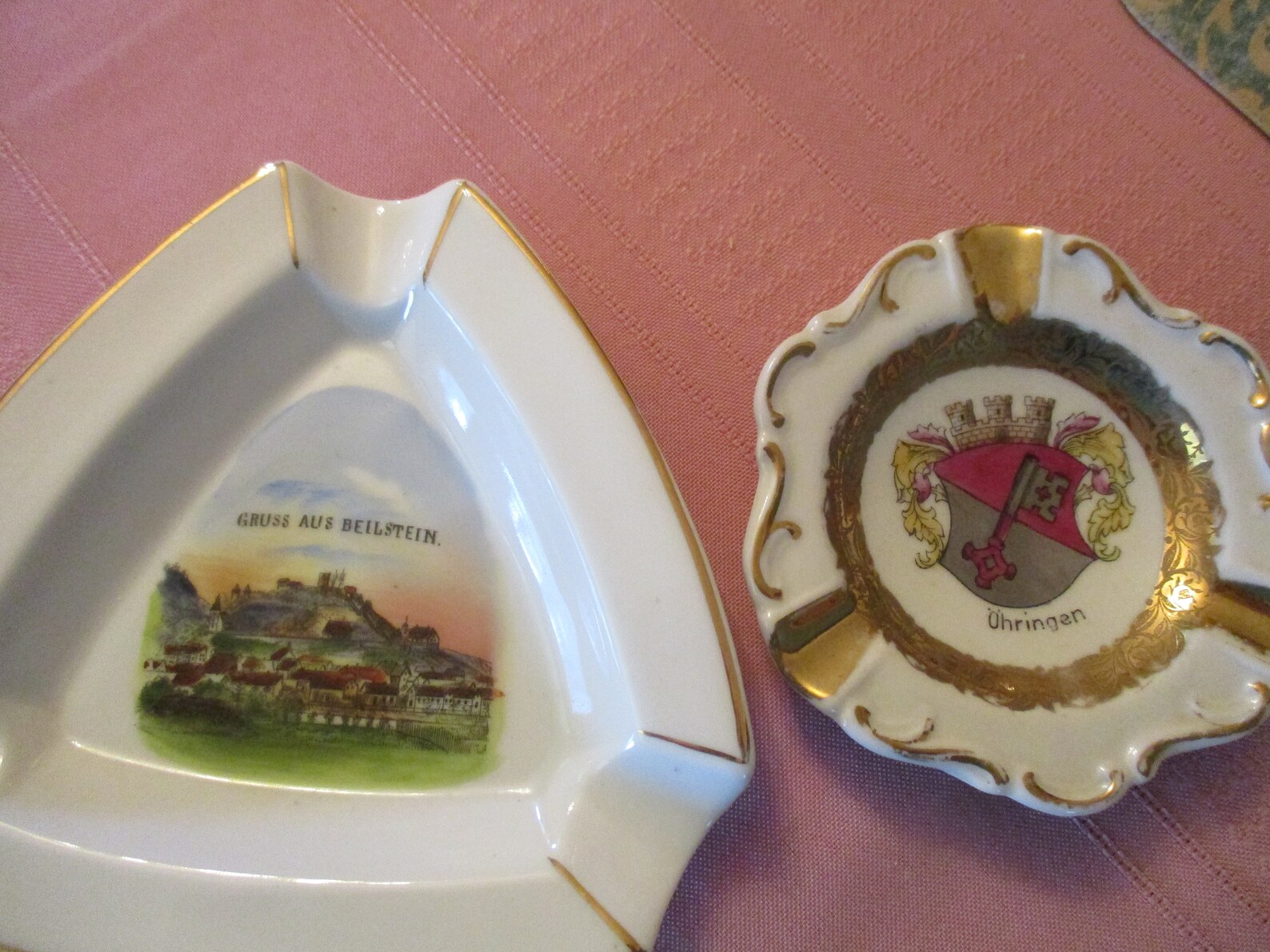 Pair of vintage German souvenir ashtrays Etsy.de