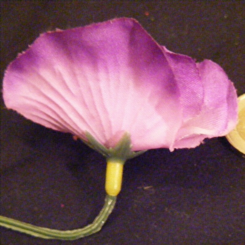 Pretty Purple PANSY customizable on bobby pins, barrettes, combs or alligator clips image 4