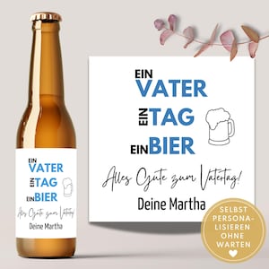 Personalized beer label as a Father&#39;s Day gift for Dad, Dad beer gift, beer bottle label as a last minute Father&#39;s Day DIY