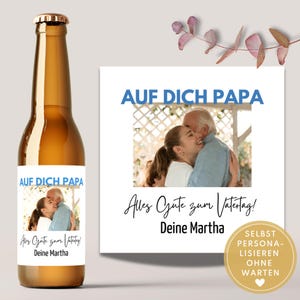Personalized beer label as a Father&#39;s Day gift for Dad, Dad beer gift, beer bottle label as a last minute Father&#39;s Day DIY