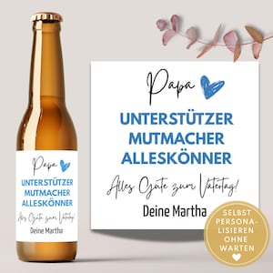 Personalized beer label as a Father&#39;s Day gift for Dad, Dad beer gift, beer bottle label as a last minute Father&#39;s Day DIY