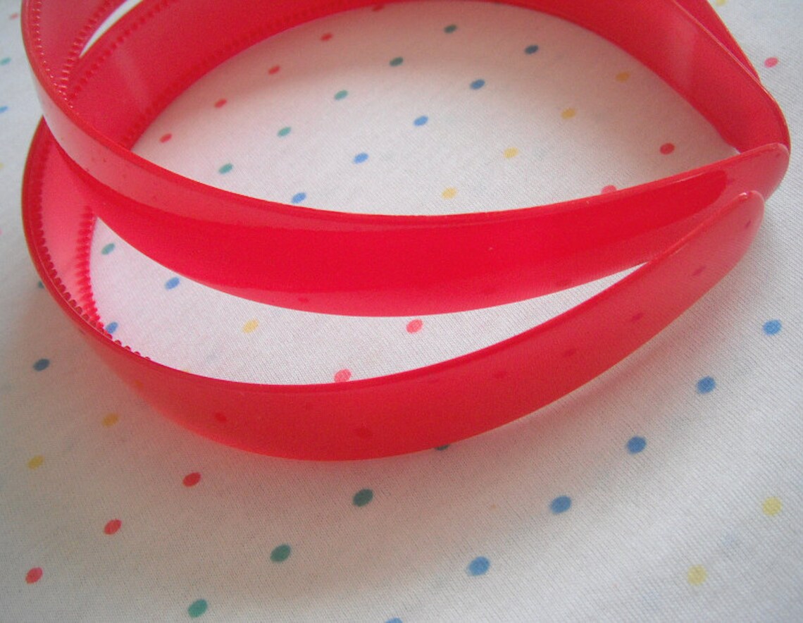 Extra Wide Red Plastic Headbands Headbands in Bulk 1 Etsy España