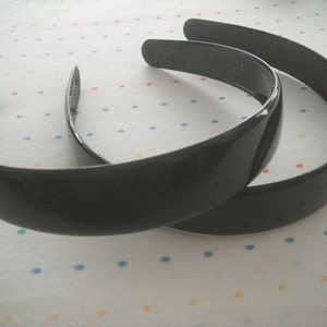 Extra Wide Black Plastic Headbands 1 Wide 2 Etsy Extra Wide Black Plastic Headbands 1 Wide 2 Etsy