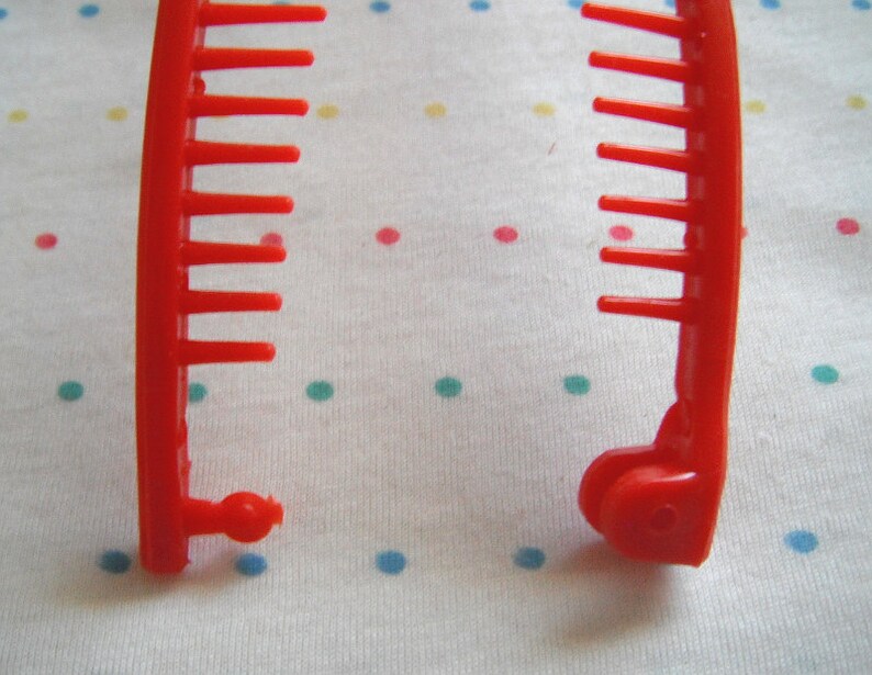 Red Plastic Banana Hair Combs Hair Combs in Bulk 6 Etsy