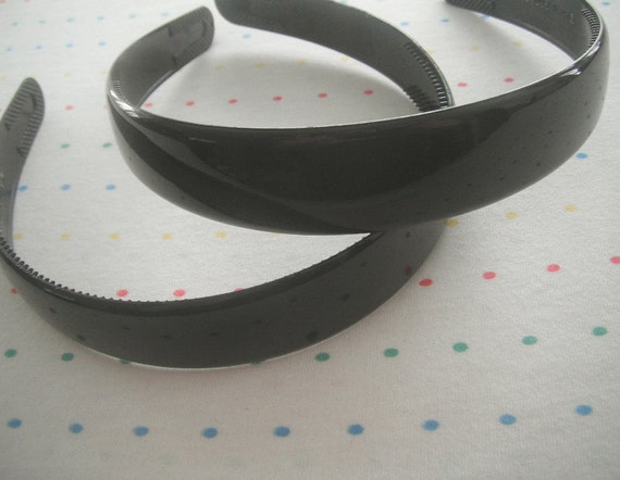 Extra Wide Black Plastic Headbands 1 Wide 2 Etsy Extra Wide Black Plastic Headbands 1 Wide 2 Etsy