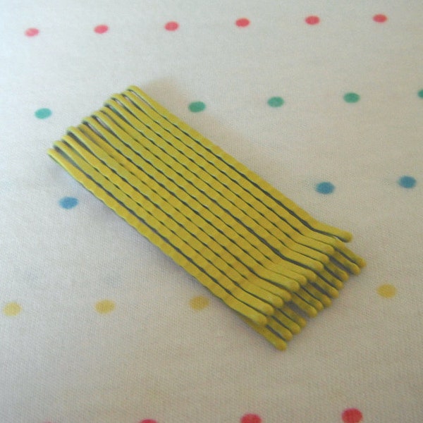 Yellow Bobby Pins Etsy