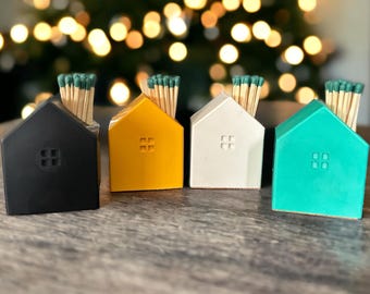Porta-fósforos | Organizador de fósforos | Raspador de fósforos | Decoração para casa | Vela | Presente de boas-vindas | Presente exclusivo | Amigo secreto | Natal