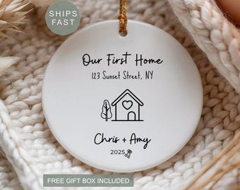 Personalized First Home Ornament Personalized New Home Ornament Personalized First House Ornament Personalized New House Ornament