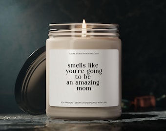 New Mama Candle First Time Mom Candle Gift New Mom Candle Mother's Day Candle Amber Jar Candle Scented Candles Glass Jar Candles Mom Candle