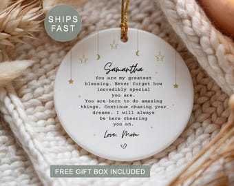 Daughter Ornament Personalized Gift for Daughter Ornament Custom Ornament for Daughter Ornament from Mom Daughter Ornament from Dad