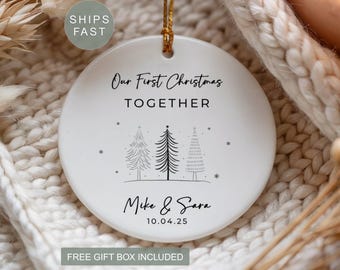 First Christmas Together Couple Ornament Couple First Christmas Ornament First Christmas Couples Ornament First Christmas Together Ornament