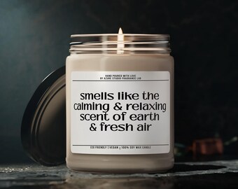 Scented Candle For Earth Day Celebration Soy Candle Earth Day Gift Earth Day Candle Gift For Earth Day Glass Jar Candles Amber Jar Candle