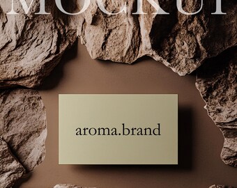Business Card Mockups, Branding Mockups, Neutral Mockup, Styled Mockup, Minimalist Card Mockup, Blank Business Card Mock AI