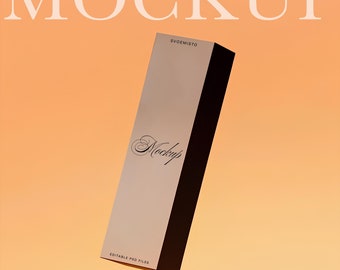 Maquetas de cajas de cosméticos, maquetas de cajas de envío, maquetas de cajas de cartón, maquetas de cajas cuadradas de color crema, maquetas de cajas, maquetas de IA