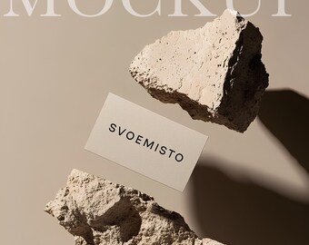 Business Card Mockups, Branding Mockups, Neutral Mockup, Styled Mockup, Minimalist Card Mockup, Blank Business Card Mock AI