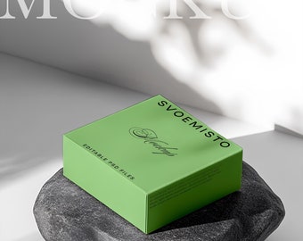 Maquetas de embalaje de caja de papel, maqueta de caja de envío, maqueta de caja de cartón, maqueta de caja cuadrada, maqueta de caja, maqueta de IA