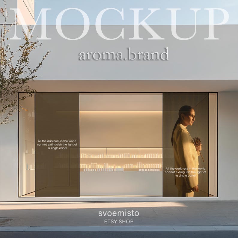 Salon Storefront Mockup, Facade Mockup, Salon Mockup, Elegant ...