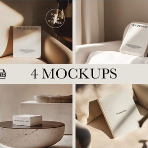 4+1 obecny pakiet makiet, Makiety wizytówek, Makiety brandingowe, Makiety opakowań pudełek kosmetycznych, Makieta reklamowa, Makieta pudełka Makieta AI