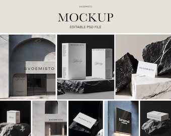 100+ Logo Mockup, Stationery, Box and Signage Mockup PSD Bundle Set, Mockup Bundle, PSD Mockup, Mega Bundle, Bundle Professional Mockup,AI