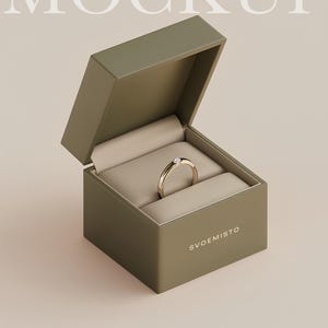 Jewelry Box Packaging Mockups, Luxury Box Mockup, Ring Box, Green Box Mockup, Square Box Mockup, Box Mockup, Mockup AI