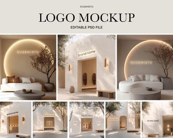 35 Logo Mockup PSD Bundle Set, Facade Mockup Bundle, 35 PSD Mockup, Storefront Bundle Mockup, Storefront Signage Professional Mockup, AI