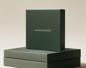 Maquetas de cajas de papel verde, maquetas de cajas de envío, maquetas de cajas de cartón, maquetas de cajas cuadradas, maquetas de cajas, maquetas de IA