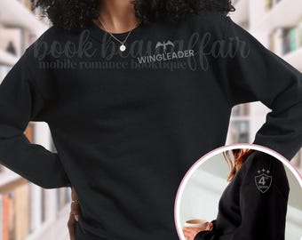 Wingleader Sweatshirt: Fourth Wing Bookish Crewneck, Basgiath War College, Dragon Rider