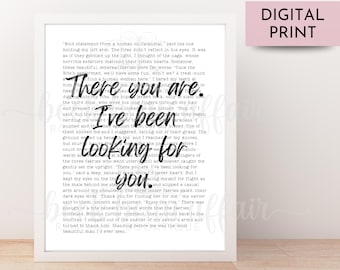ACOTAR Quote Print: Sarah J Maas Bookish Decor (Digital Download)