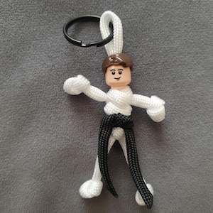 Judo, Karate and martial arts mini figure keyring.